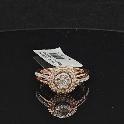 Double Halo Diamond Ring