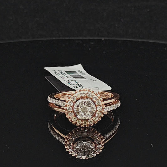 Double Halo Diamond Ring