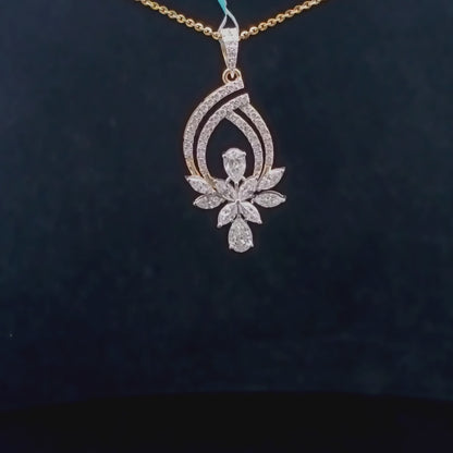 Lotus Luxe Diamond Pendant