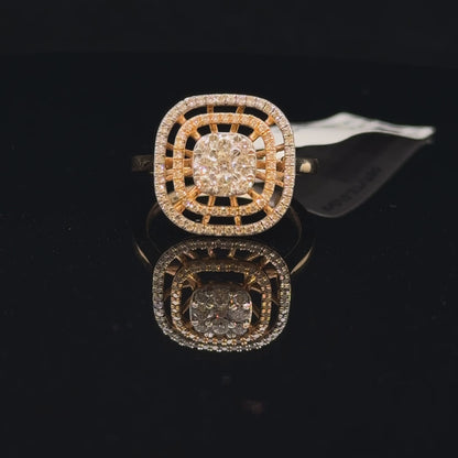 Luxury Cushion Cut Diamond Halo Ring