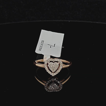 Petite Heart Diamond Ring