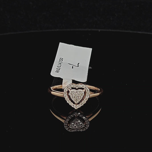 Petite Heart Diamond Ring