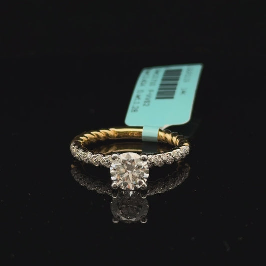 1ct Round Cut Solitaire Diamond Engagement Ring