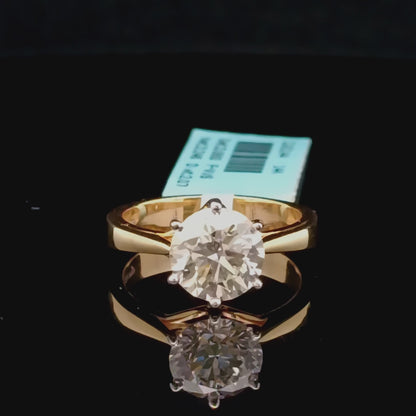 2ct Classic Round Solitaire Ring