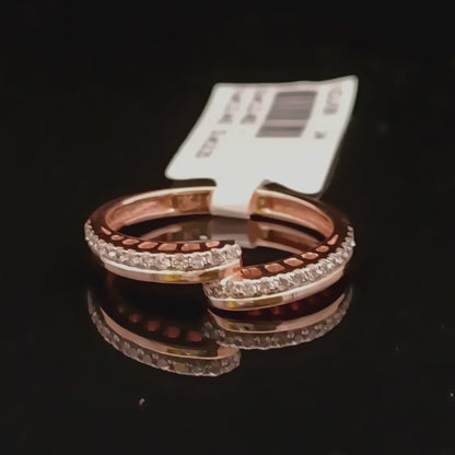 Elegant Open Band Diamond Ring