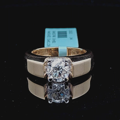 1.5ct Round Diamond Solitaire Gents Ring