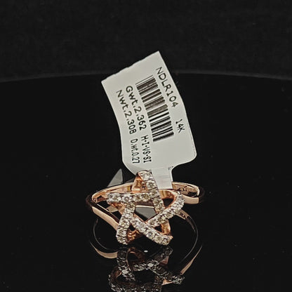 Modern Star Diamond Ring
