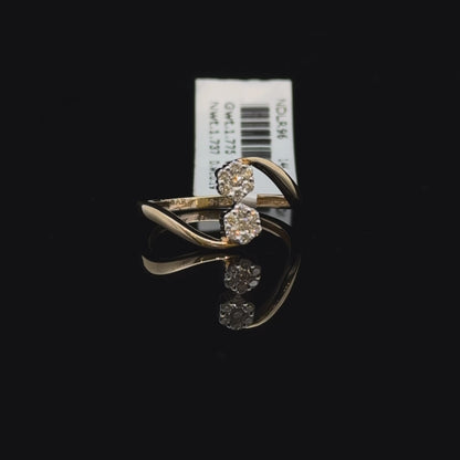 Twin Sparkle Open Diamond Ring