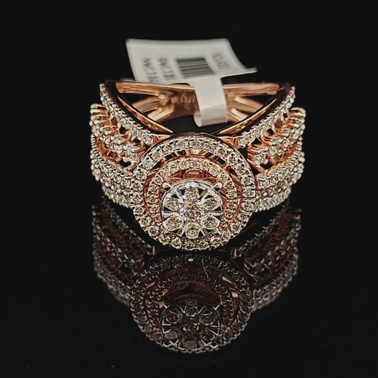 Classic Diamond Halo Cocktail Ring