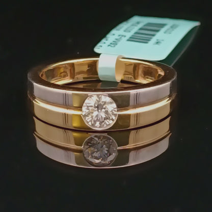 0.50ct  Round Lab Diamond Solitaire Gents Ring