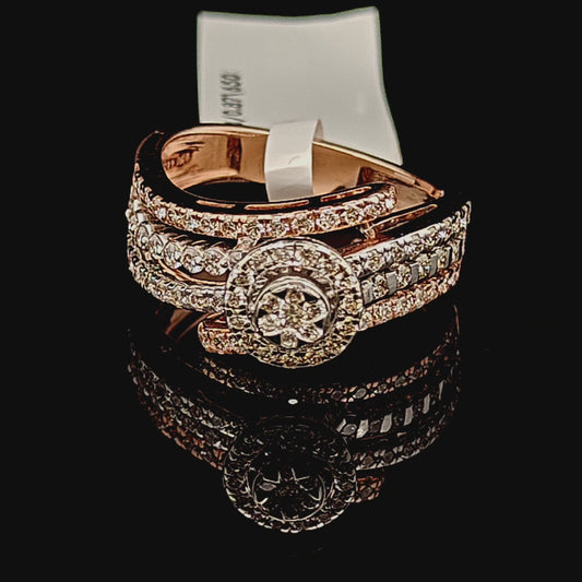 Round Diamond Cluster Ring