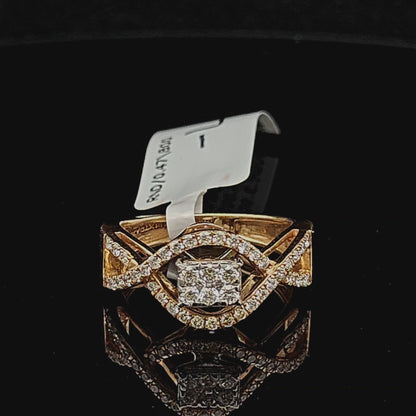 Square Cluster Diamond Ring