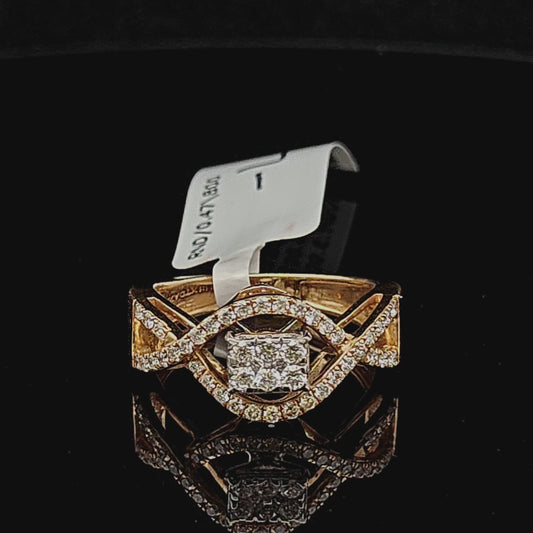 Square Cluster Diamond Ring